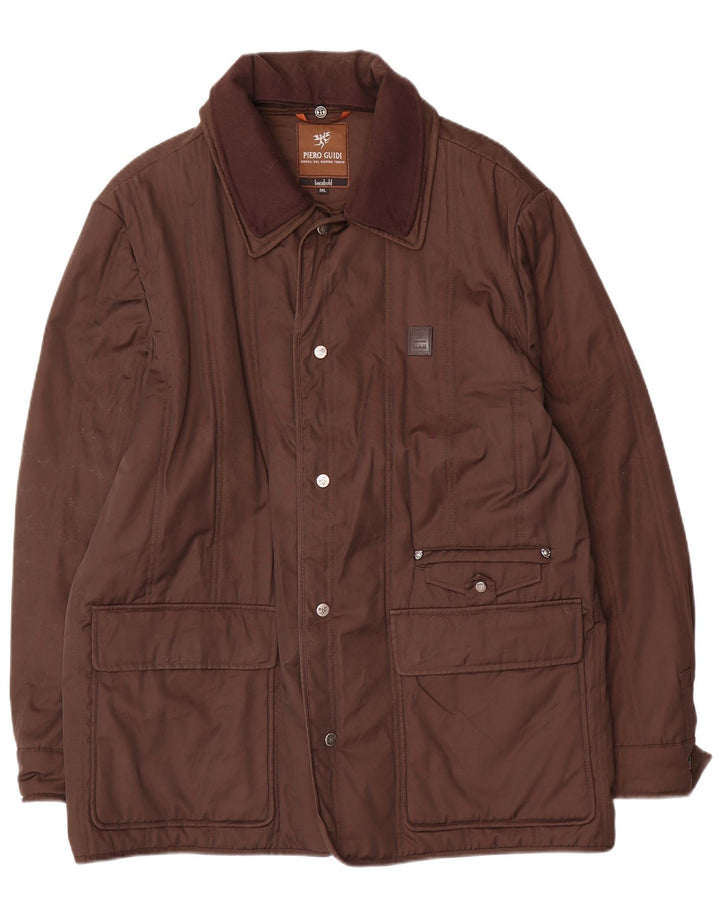 Giacca utility da uomo Piero Guidi UK 46 3XL Cotone marrone