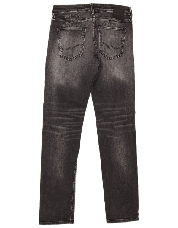 Jack & Jones Uomo GLENN Jeans slim effetto consumato W30 L32 Cotone grigio