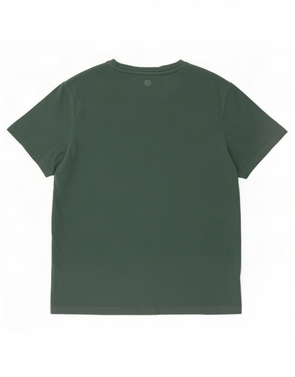 T-shirt da uomo Fat Face Top grande in cotone verde