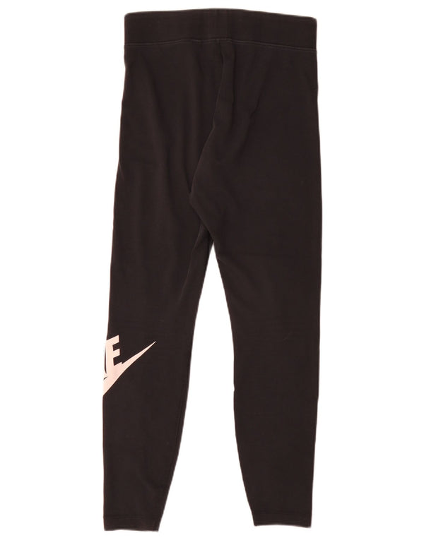Leggings grafici da donna Nike UK 12 cotone medio nero