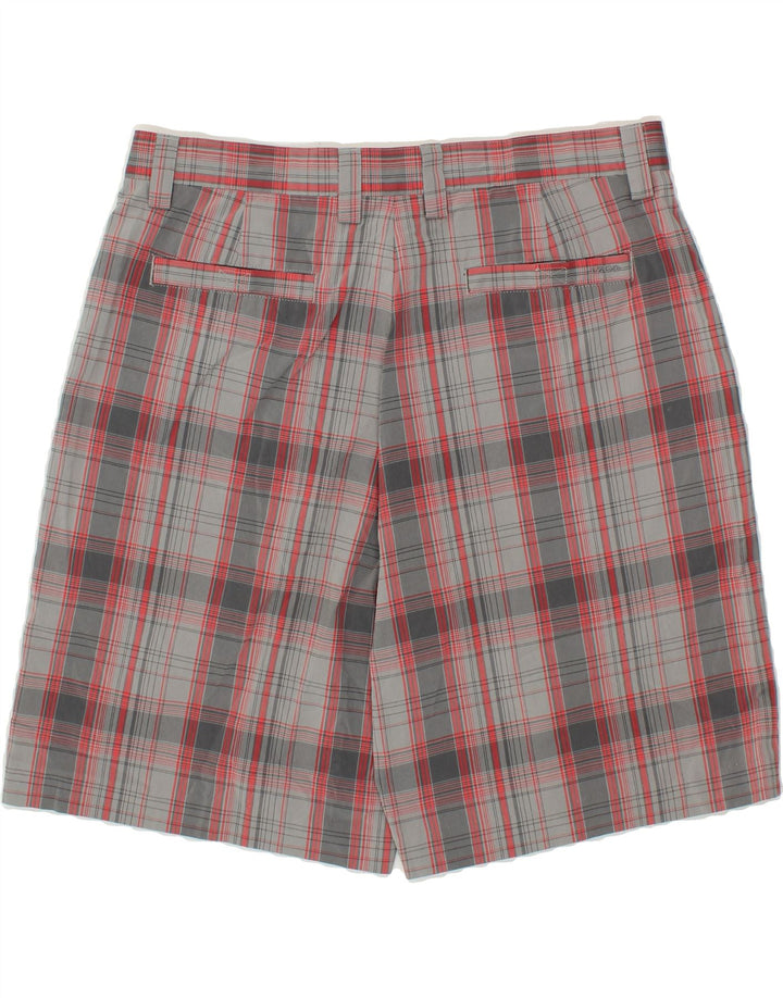 IZOD Mens Chino Shorts W36 Large Grey Check Polyester Vintage Izod and Second-Hand Izod from Messina Hembry 