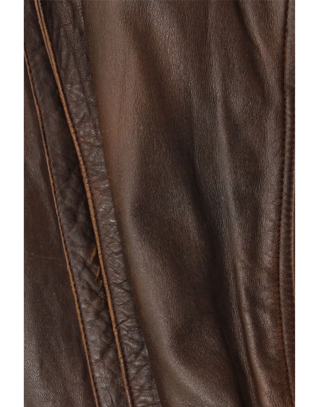 Giacca in pelle vintage da uomo IT 52 XL Marrone