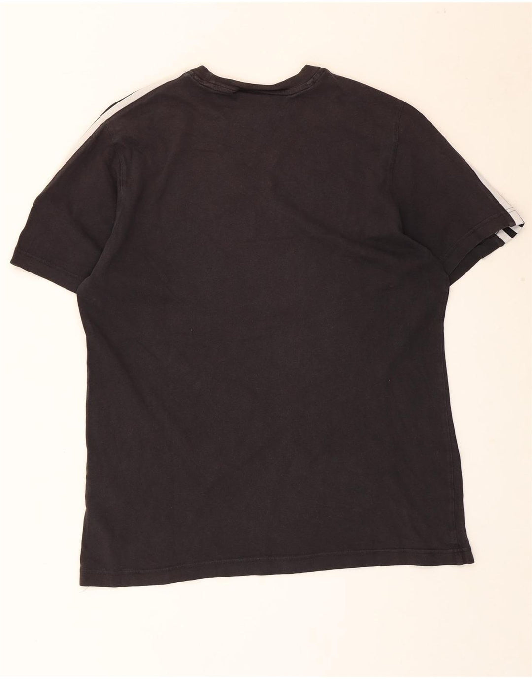 T-shirt Adidas da uomo Top media in cotone nero