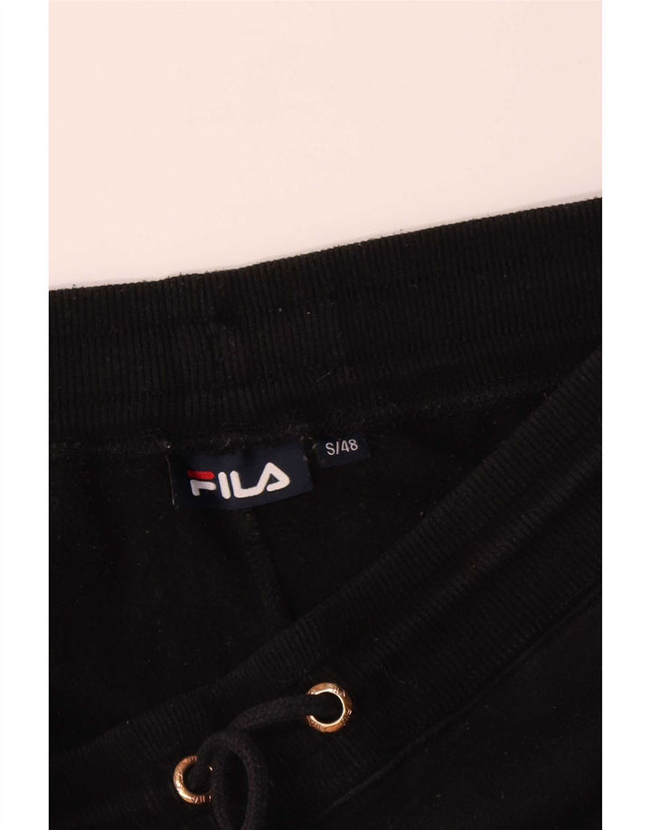 Pantaloni da tuta da uomo Fila Joggers piccoli in poliestere nero