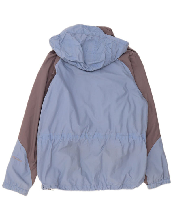 Giacca antipioggia da donna con cappuccio The North Face UK 10 Small Blue Colourblock