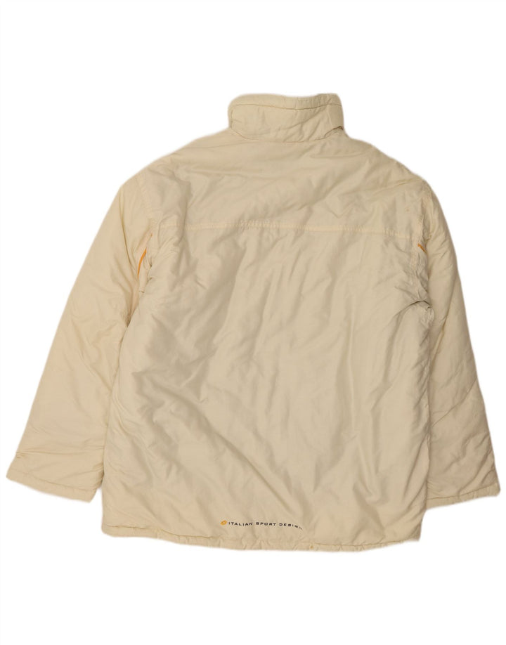 Giacca imbottita da uomo Lotto UK 36/42 Nylon bianco sporco medio