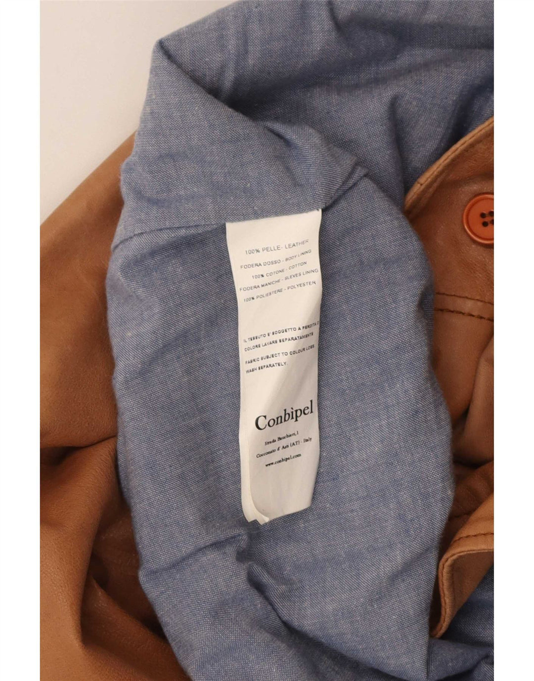 Giubbotto Bomber in Pelle Uomo Conbipel IT 56 2XL Marrone