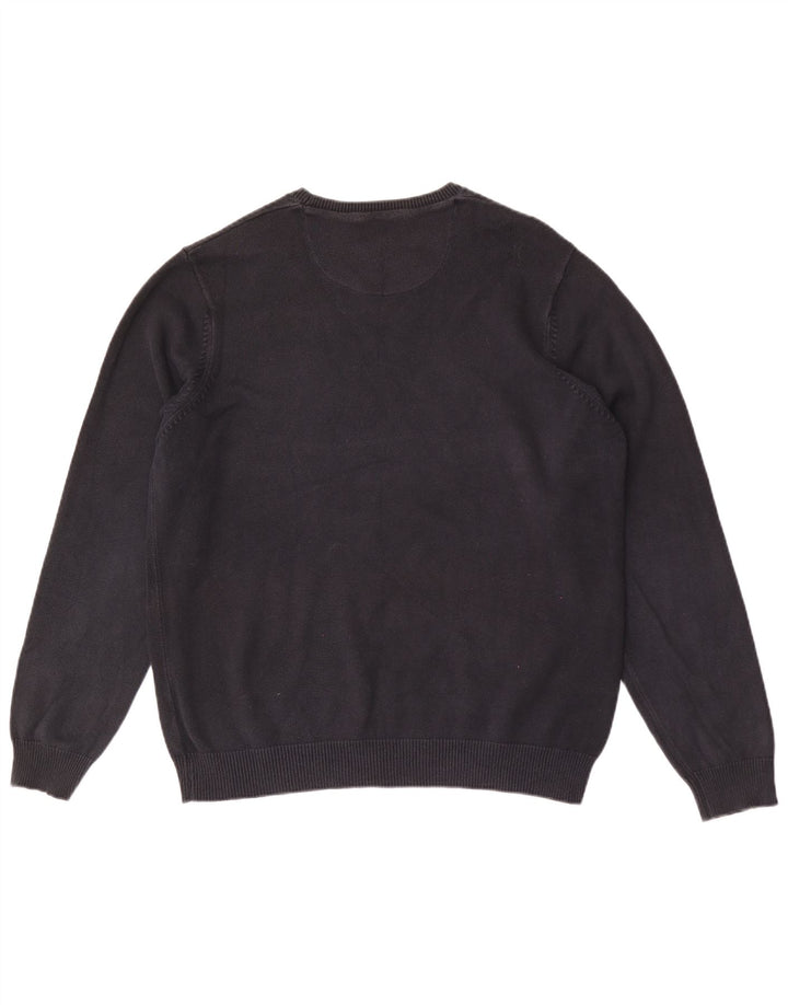 Maglione maglione girocollo da uomo Marks & Spencer vestibilità regolare nero medio