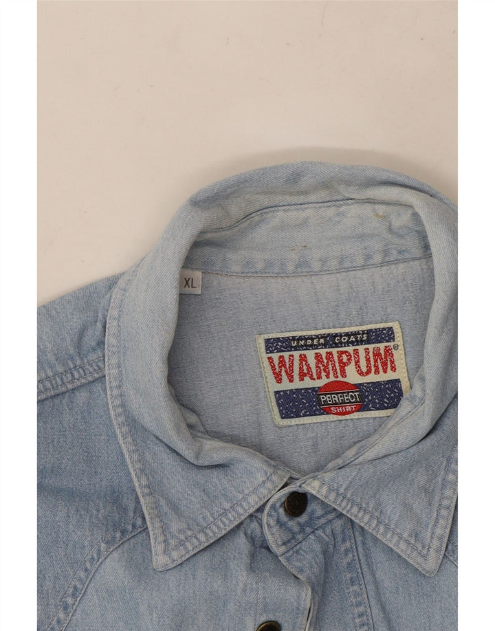 Camicia di jeans da uomo WAMPUM XL Blu