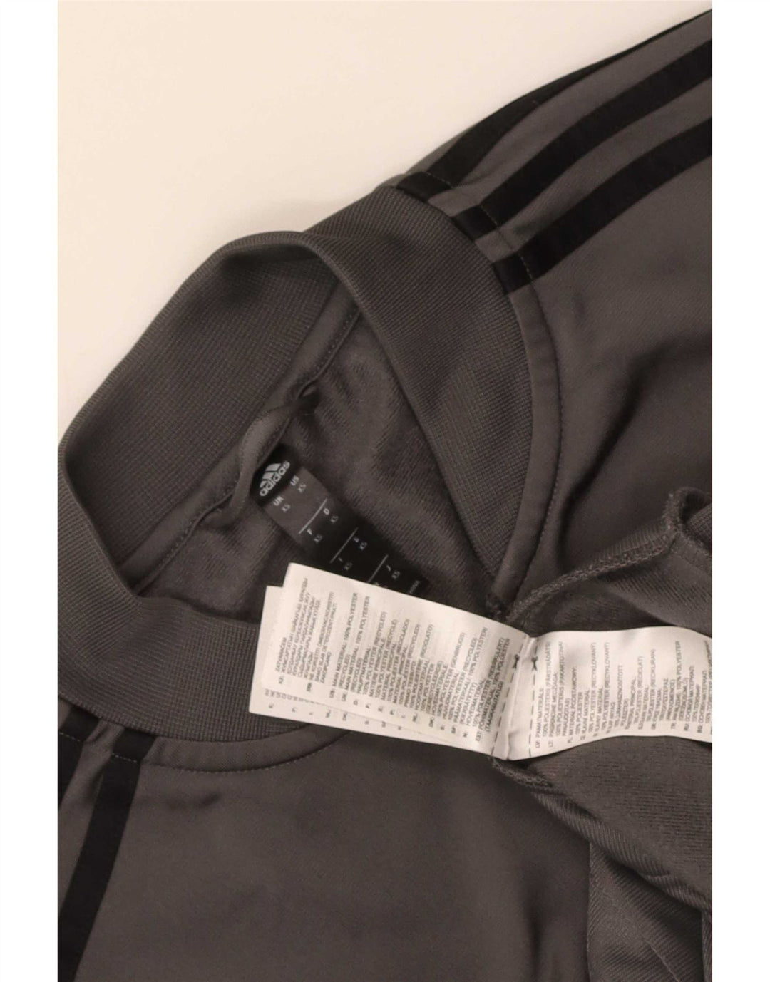 Giacca da ginnastica da uomo Adidas XS in poliestere grigio