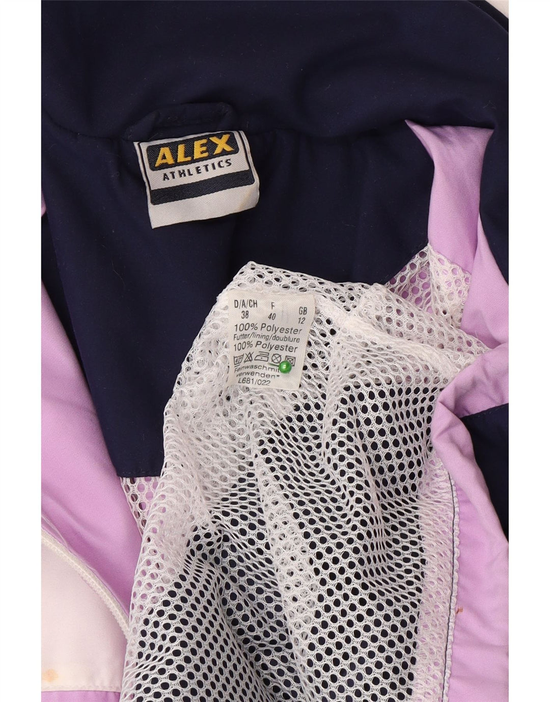 Giacca da tuta oversize da donna ALEX UK 12 Blocco colore viola medio