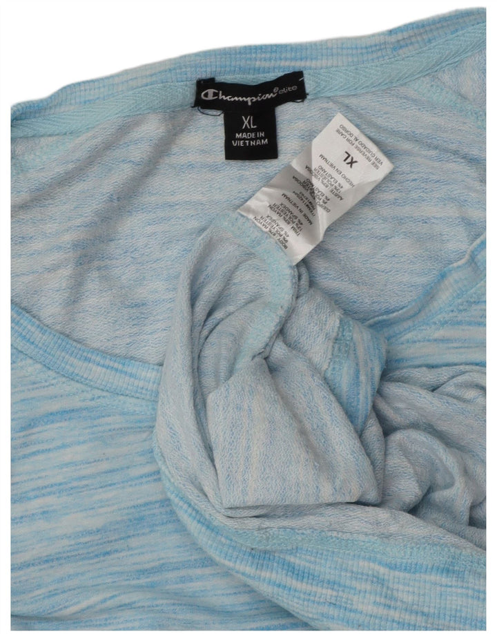 Maglia a maniche lunghe da donna Champion UK 18 XL Rayon chiazzato blu