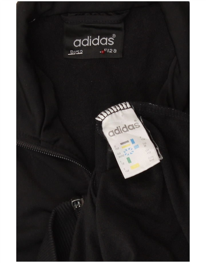 Giacca da tuta da ragazzo Adidas 11-12 anni in poliestere nero