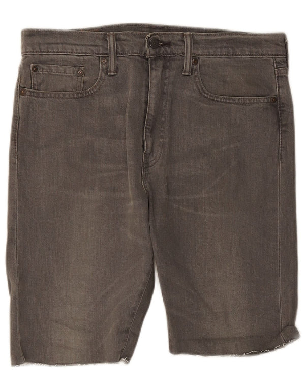 Pantaloncini di jeans Levi's 522 da uomo W32 in cotone grigio medio