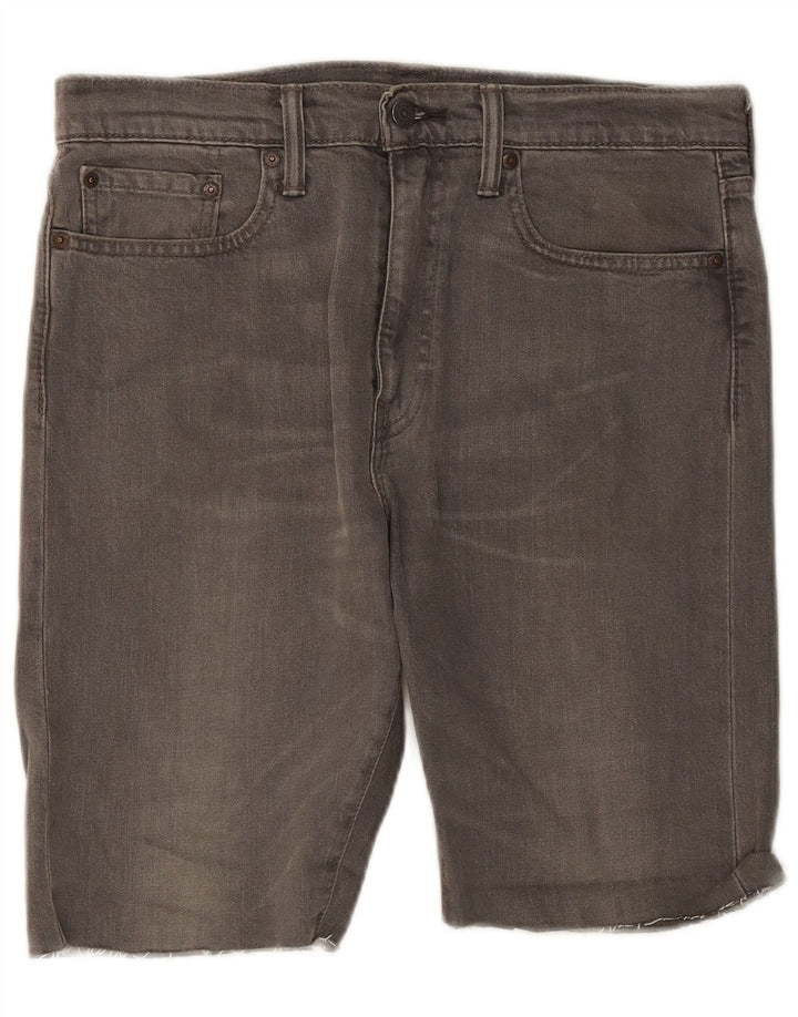Pantaloncini di jeans Levi's 522 da uomo W32 in cotone grigio medio