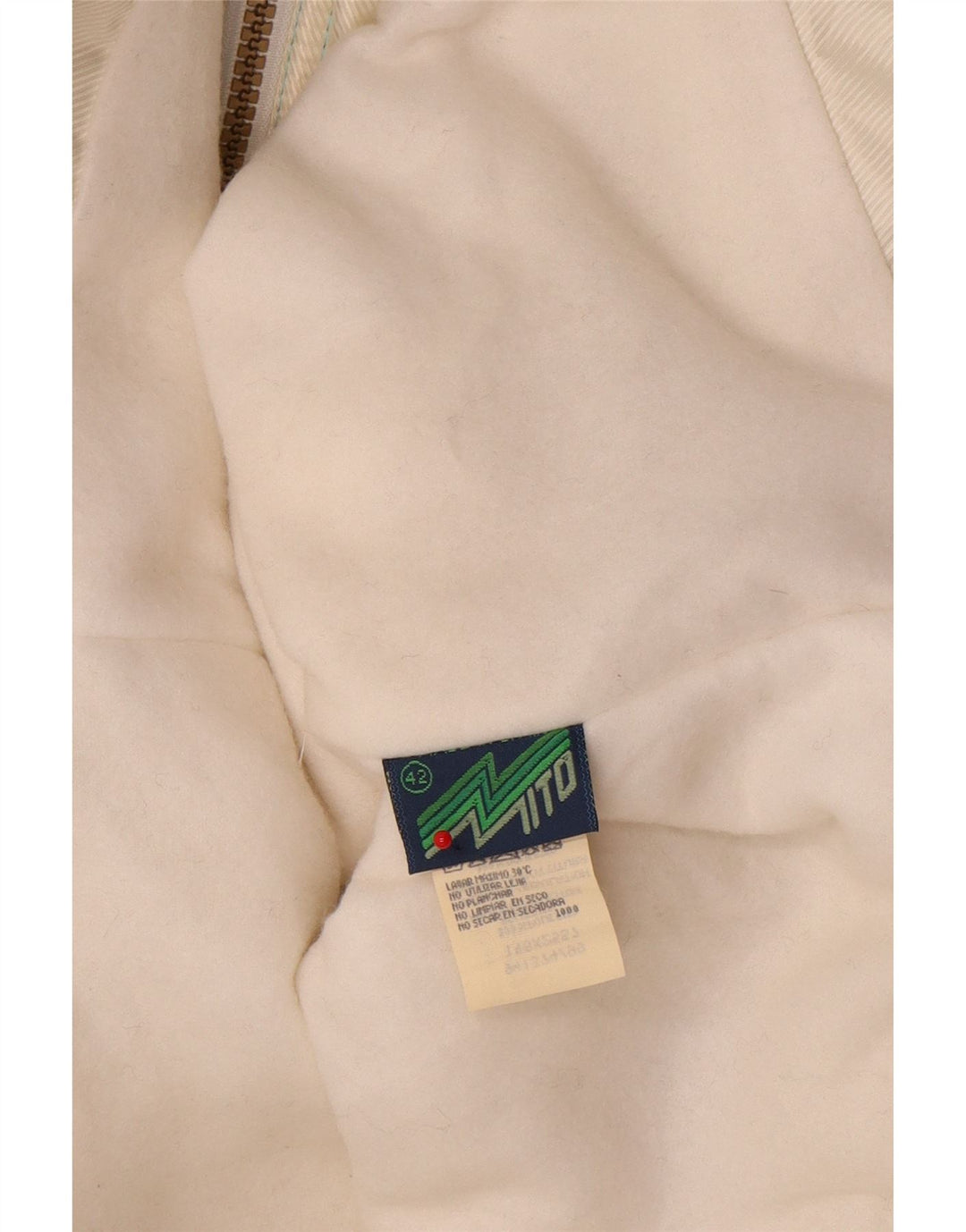 Giacca da sci vintage da donna con cappuccio EU 42 Large Blu Colourblock Poliestere