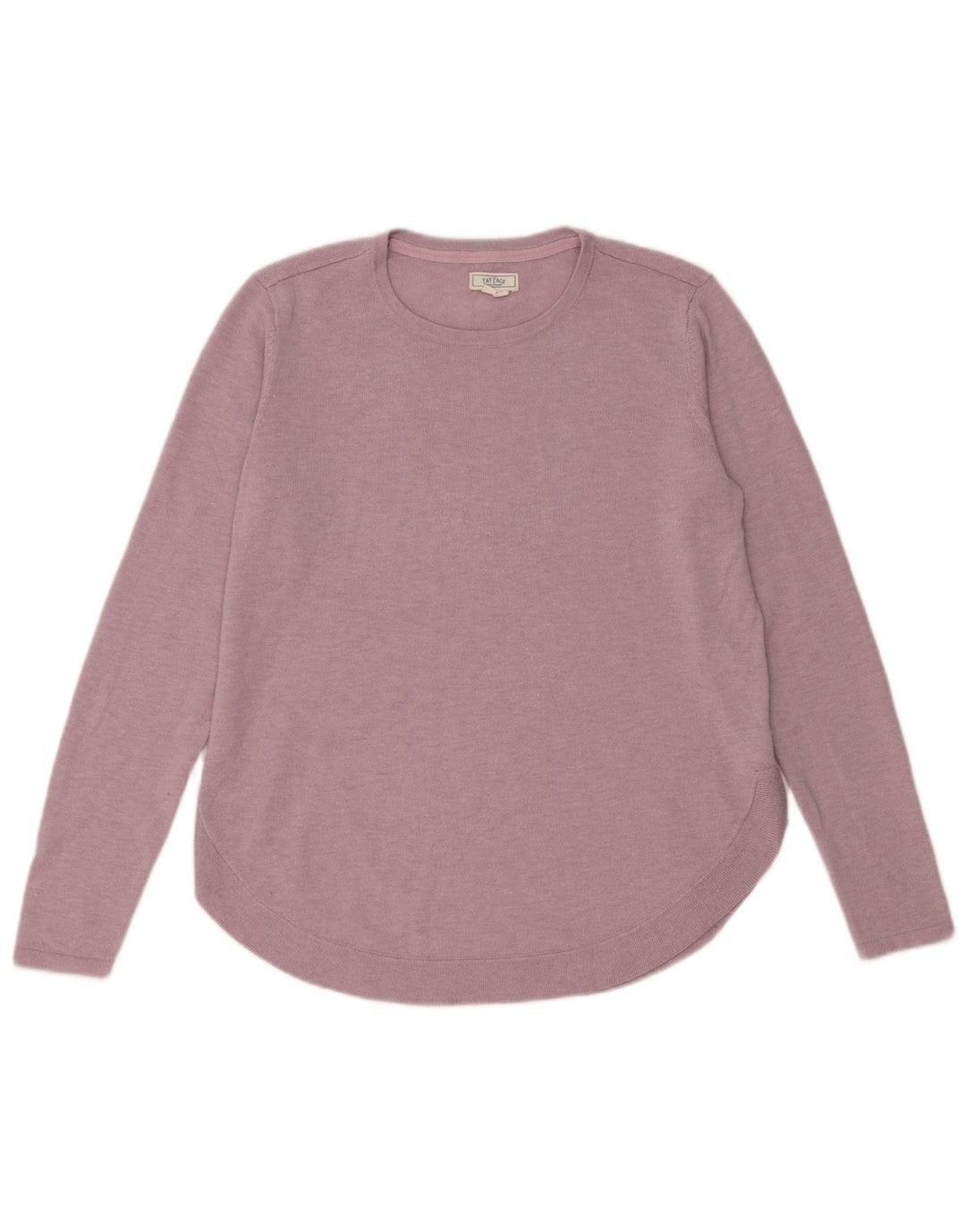 Maglione maglione girocollo oversize da donna Fat Face UK 10 piccolo viola