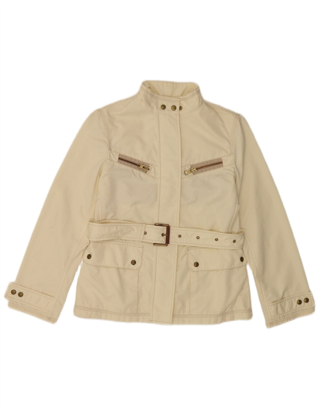 Giacca pratica da donna Fay UK 10 piccola in poliestere bianco sporco