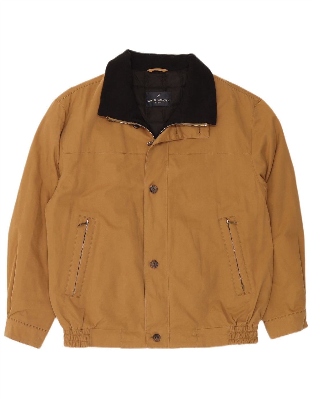 DANIEL HECHTER Giubbotto bomber da uomo Parigi UK 42 XL Cotone beige