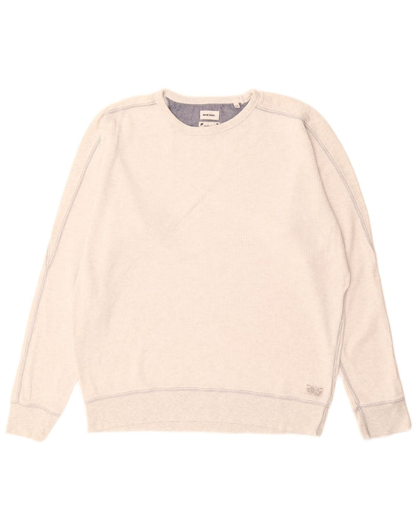 Felpa da uomo Diesel Jumper XL in cotone grigio