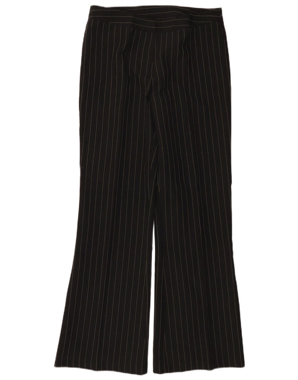 A WEAR Pantaloni casual bootcut da donna UK 14 medi W30 L32 a righe nere