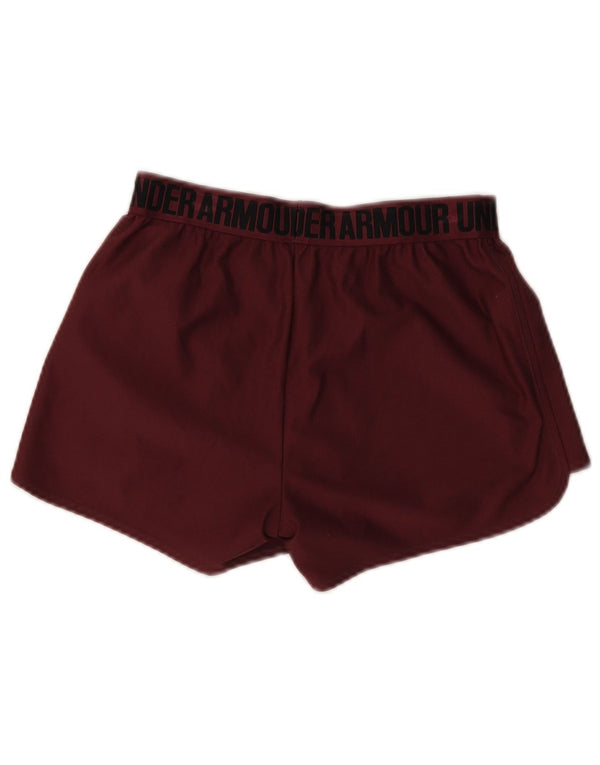 Pantaloncini sportivi grafici da donna Under Armour XS Bordeaux poliestere