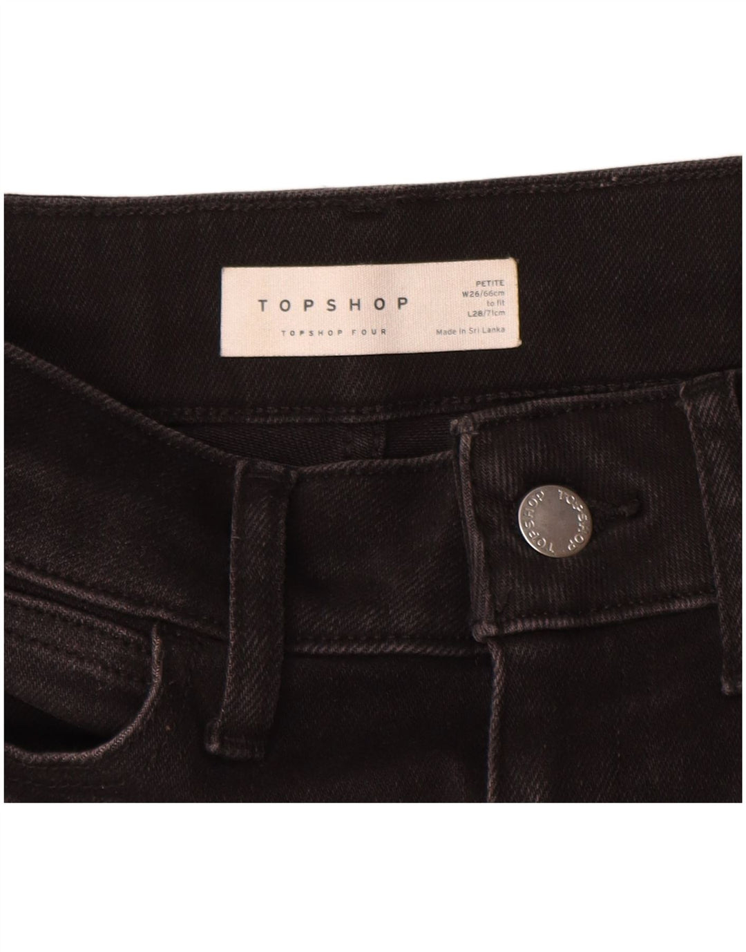 Jeans skinny da donna Topshop W26 L25 neri
