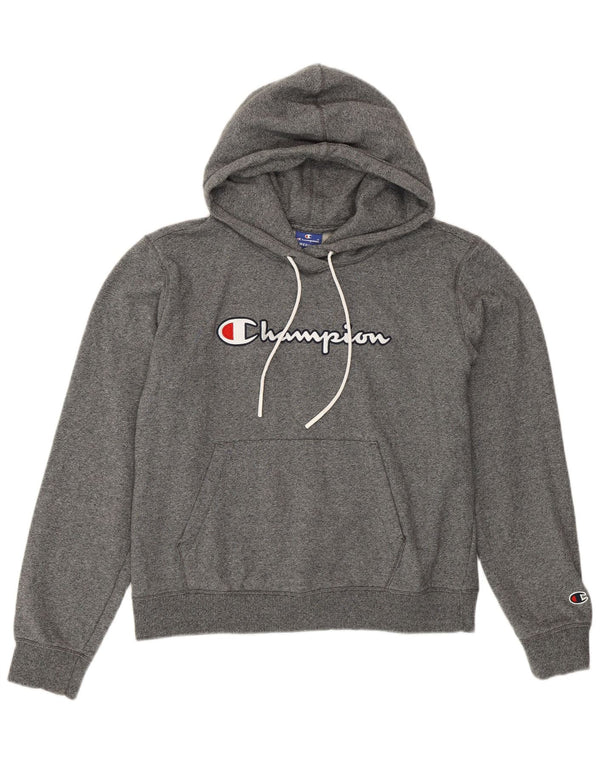 Felpa con cappuccio grafica da donna Champion UK 12 Grigio medio chiazzato