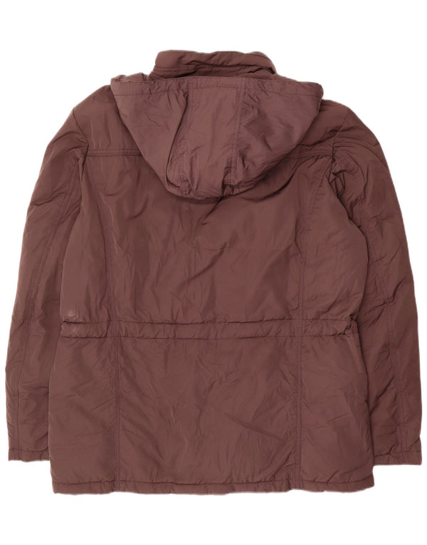 Giacca a vento da uomo con cappuccio Navigare UK 40 Large Marrone Poliestere invernale