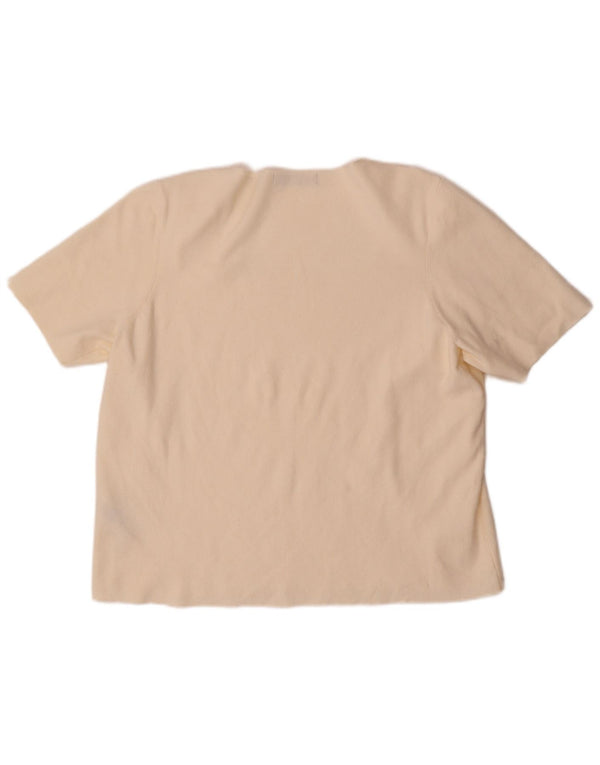 T-shirt da donna Marks & Spencer Top UK 22 3XL Viscosa beige
