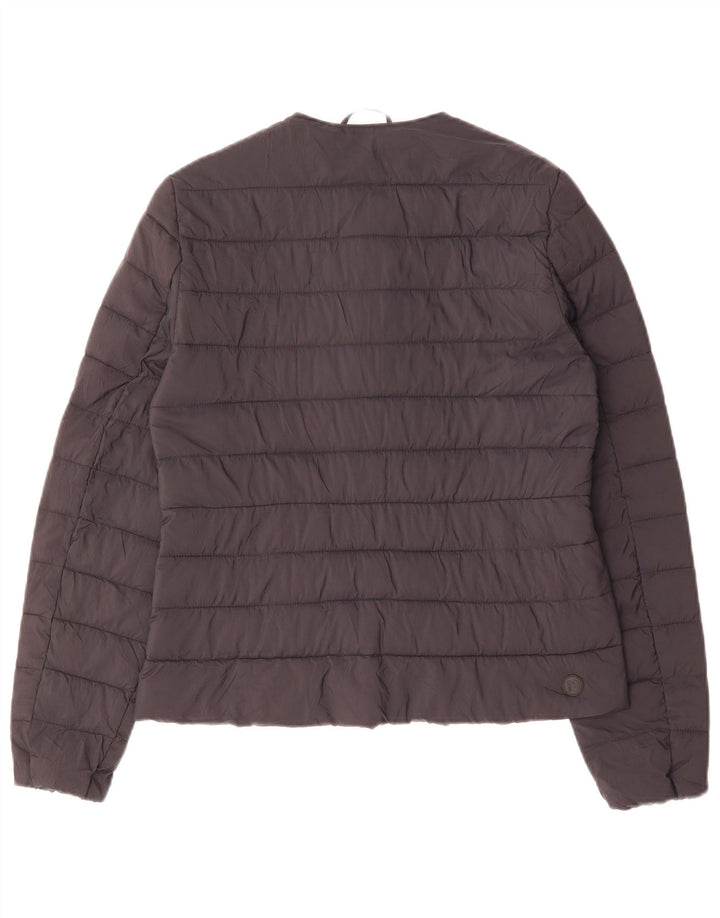 Giacca imbottita da donna Dack UK 10 piccola in nylon blu navy