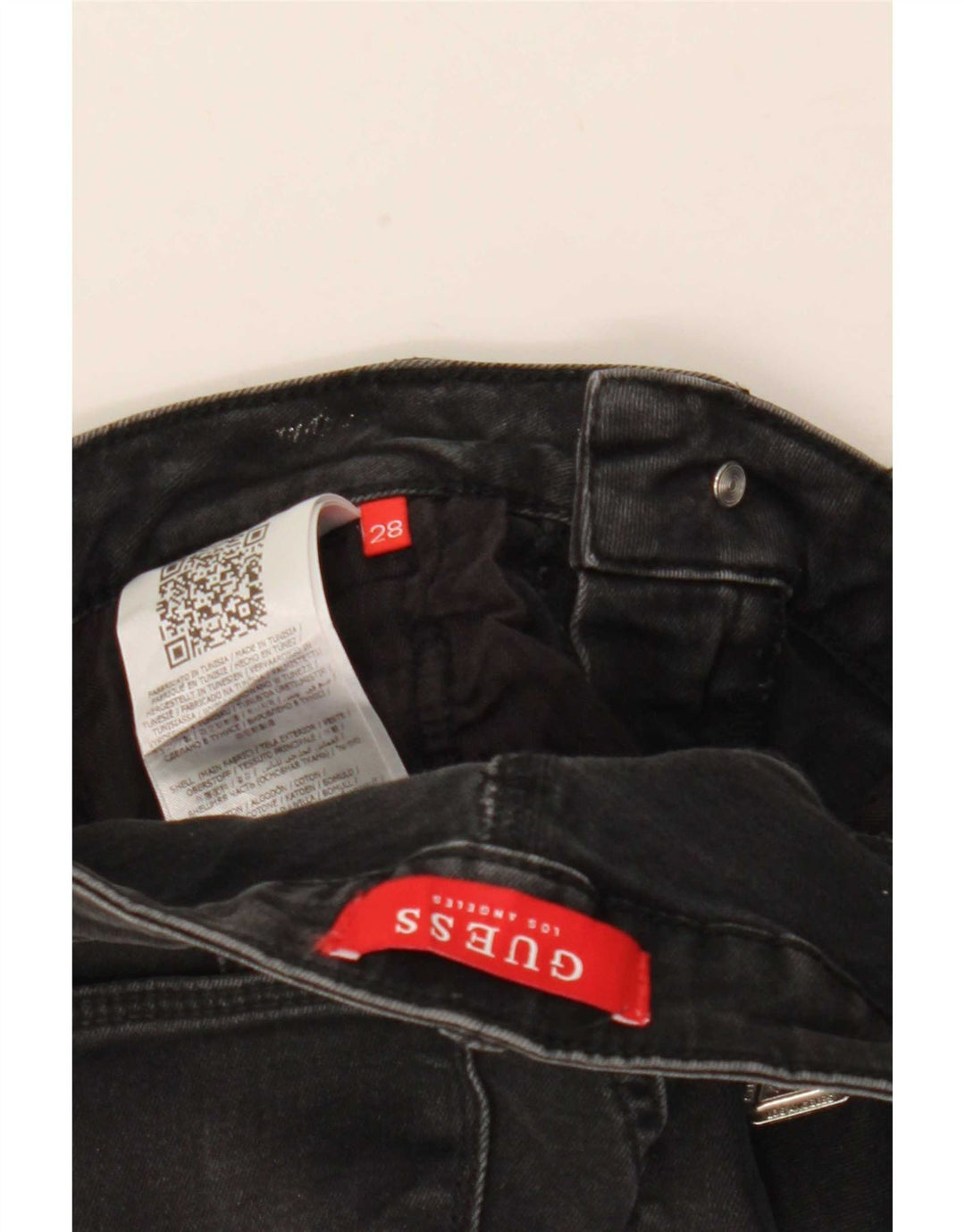Jeans skinny da donna Guess W28 L30 cotone nero