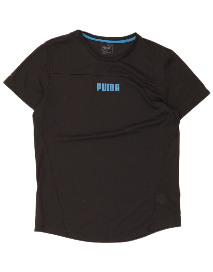 T-shirt da uomo PUMA Top grande nera in poliestere