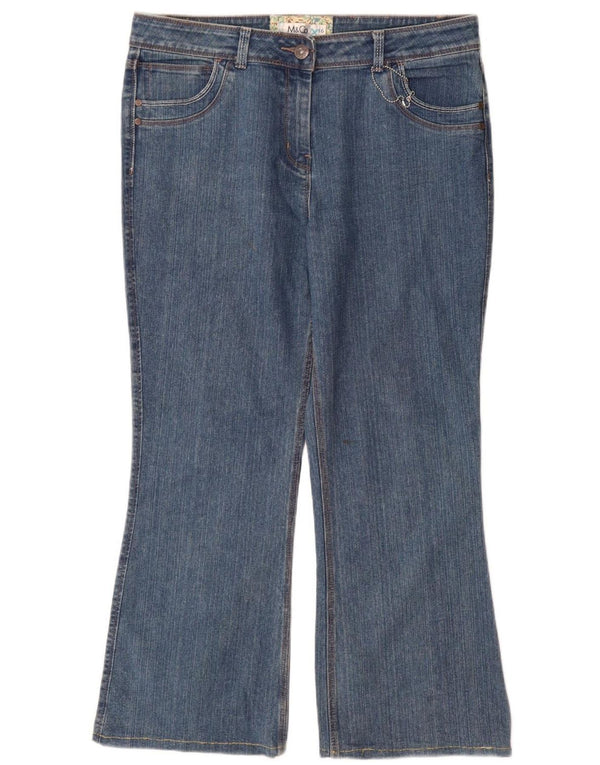 Jeans Bootcut da donna M&Co UK 16 Large W34 L29 Cotone blu