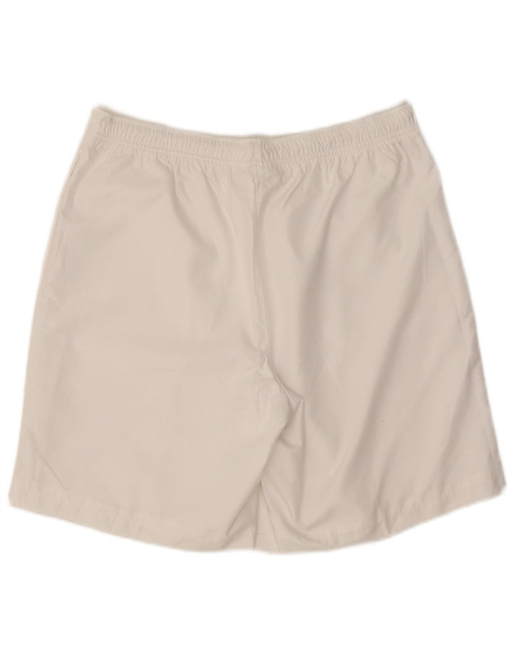 Pantaloncini sportivi da uomo Lacoste taglia 4 medio poliestere bianco