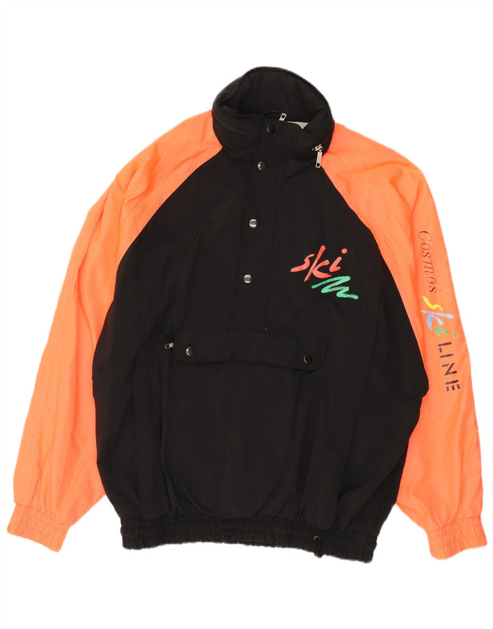 Giacca a vento grafica da uomo vestibilità ampia COSMOS UK 36 piccola nera