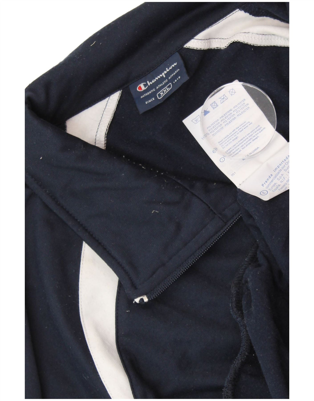 Giacca da tuta da uomo CHAMPION 2XL Poliestere color block blu navy