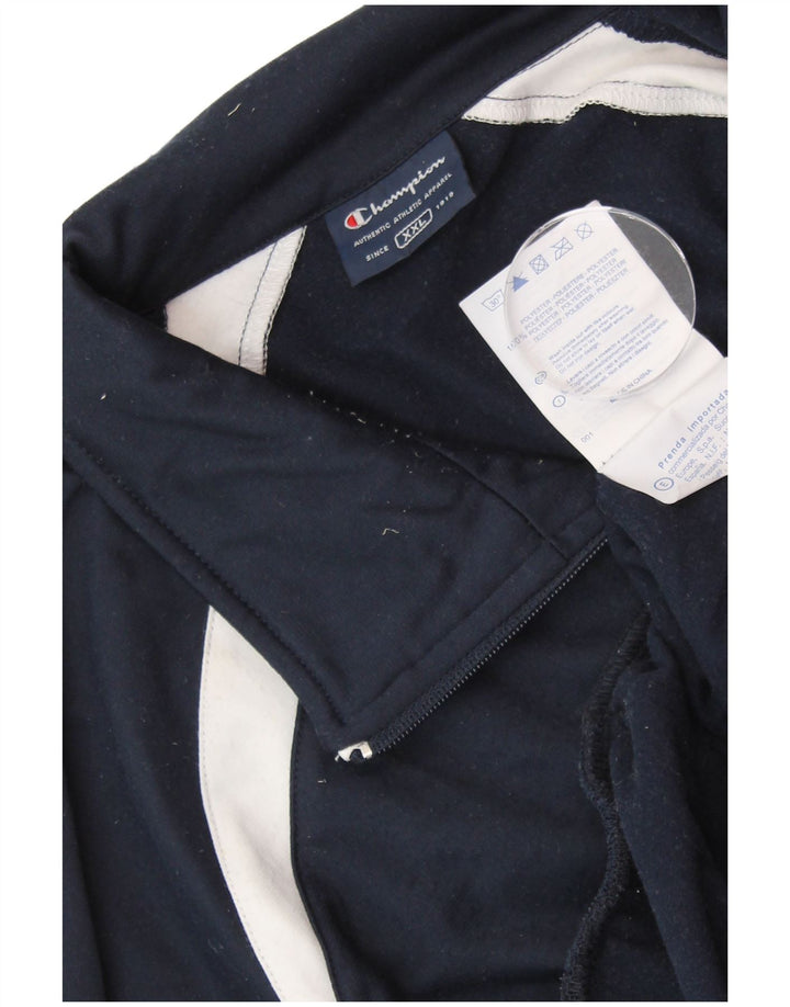 Giacca da tuta da uomo CHAMPION 2XL Poliestere color block blu navy