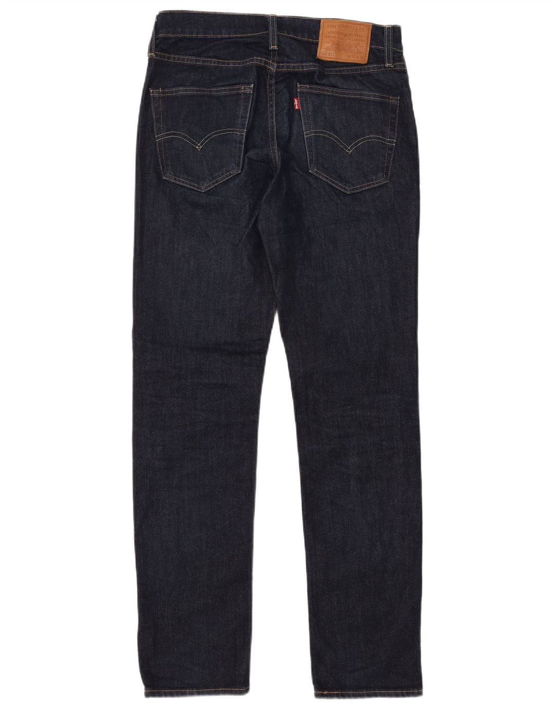 Levi's Uomo 511 Slim Jeans W31 L32 Blu Navy Cotone Classico