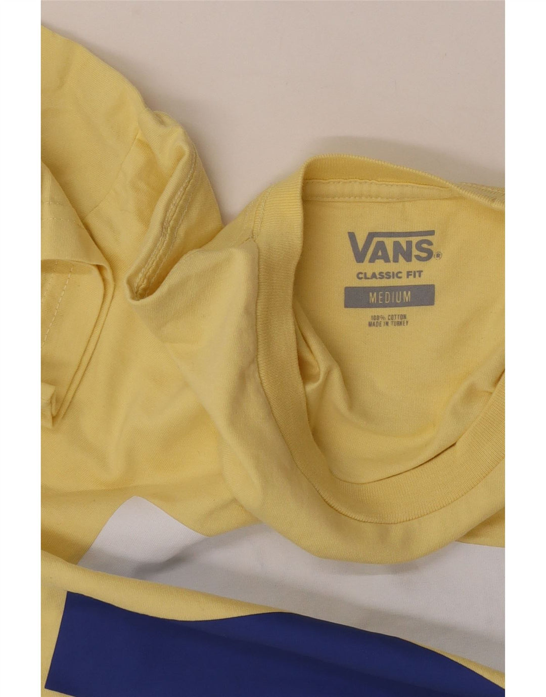T-shirt grafica da uomo con vestibilità classica Vans, cotone giallo medio