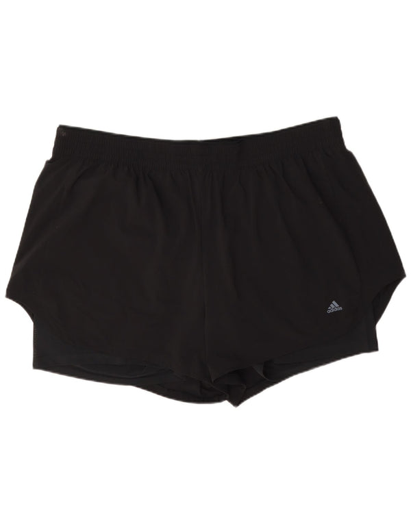 Pantaloncini sportivi Adidas da donna UK 24/26 2XL Nero Poliammide