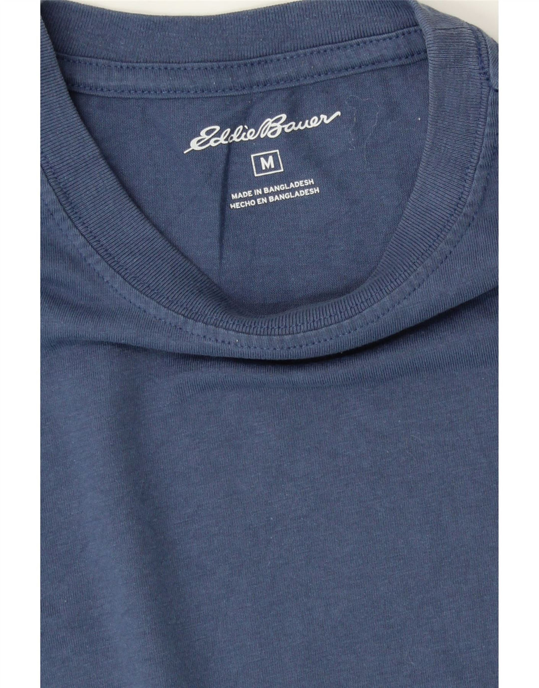 EDDIE BAUER Mens T-Shirt Top Medium Blue Cotton Vintage Eddie Bauer and Second-Hand Eddie Bauer from Messina Hembry 