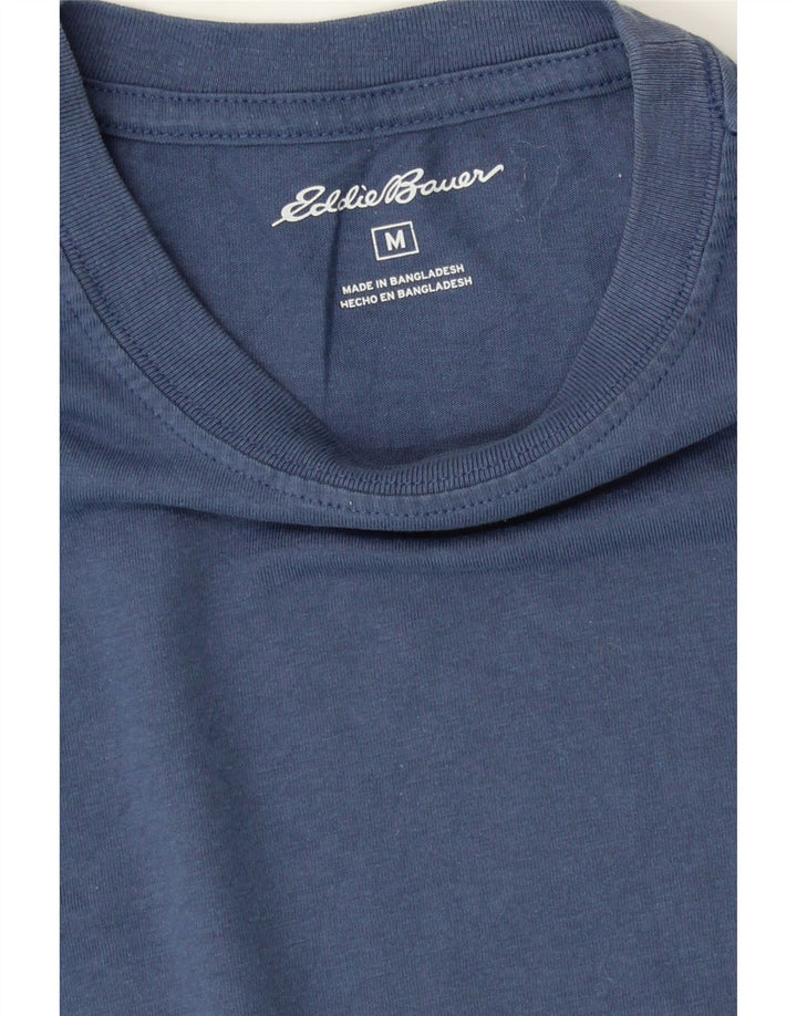 EDDIE BAUER Mens T-Shirt Top Medium Blue Cotton Vintage Eddie Bauer and Second-Hand Eddie Bauer from Messina Hembry 