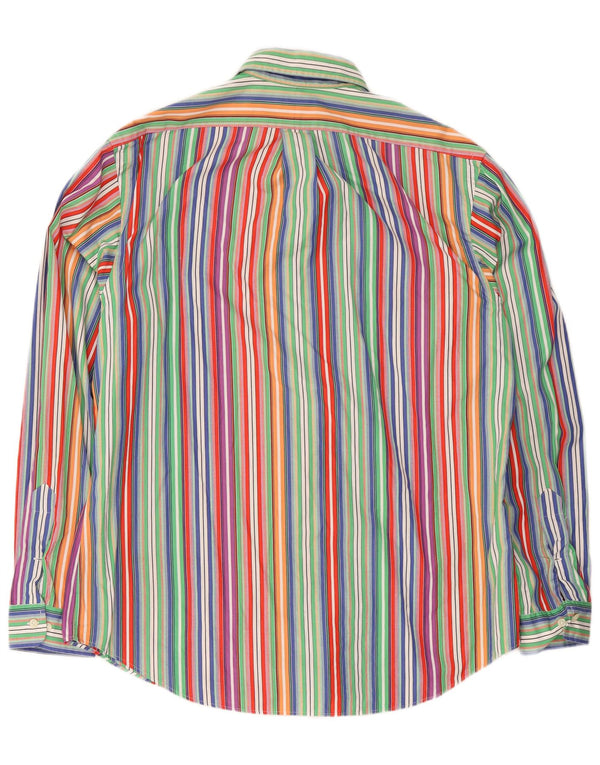 Polo Ralph Lauren Camicia da uomo su misura taglia 17 43 XL a righe multicolore