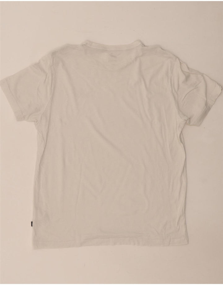 T-shirt da uomo PUMA Top Large in cotone bianco