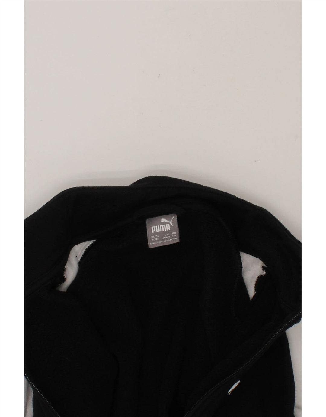 PUMA Boys Tracksuit Top Jacket 13-14 Years Black Colourblock Cotton Vintage Puma and Second-Hand Puma from Messina Hembry 