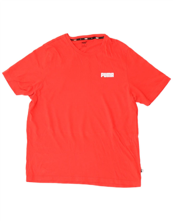 T-shirt da uomo Puma Top XL rossa in cotone