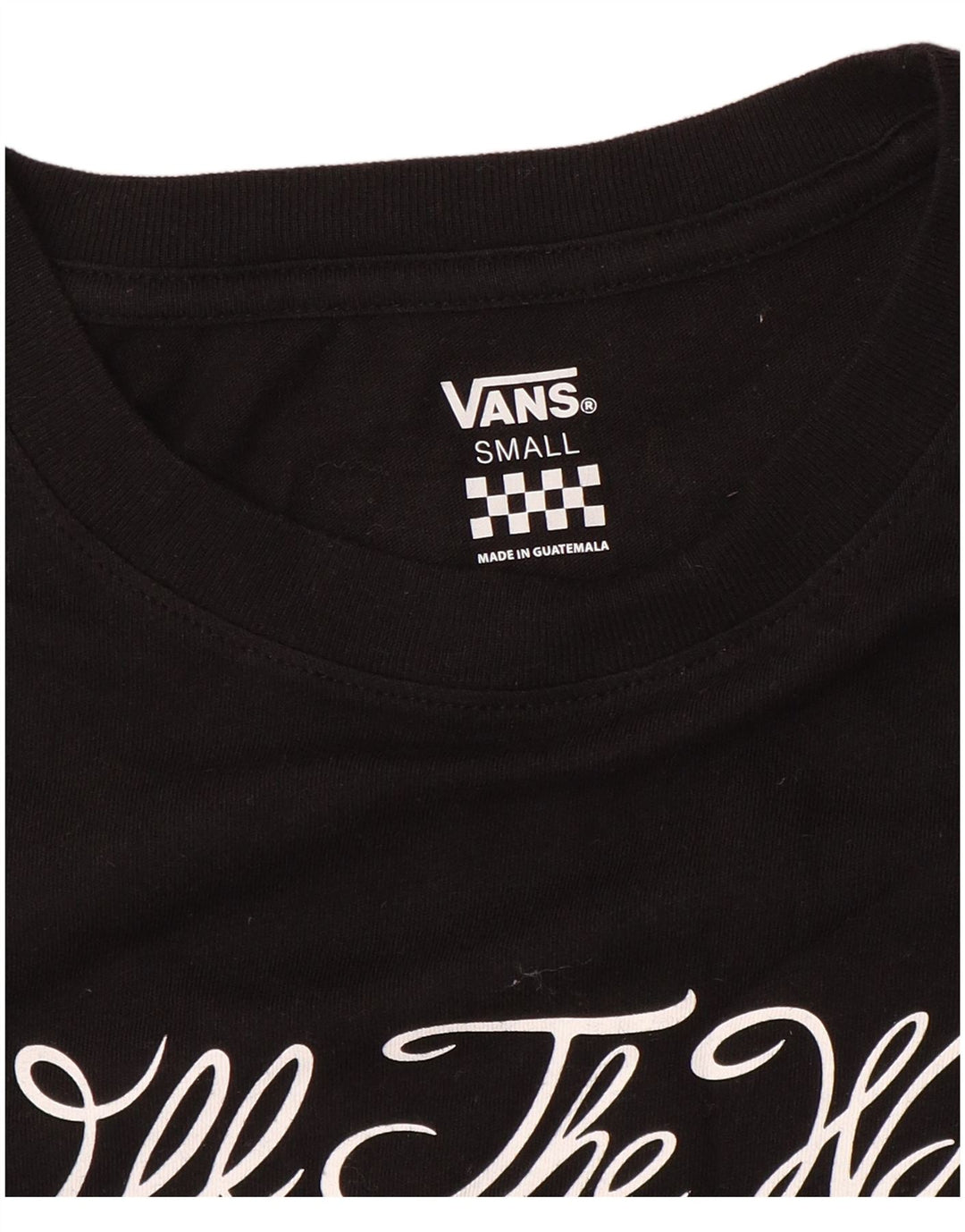 Top grafico da donna a maniche lunghe VANS UK 10 piccolo nero