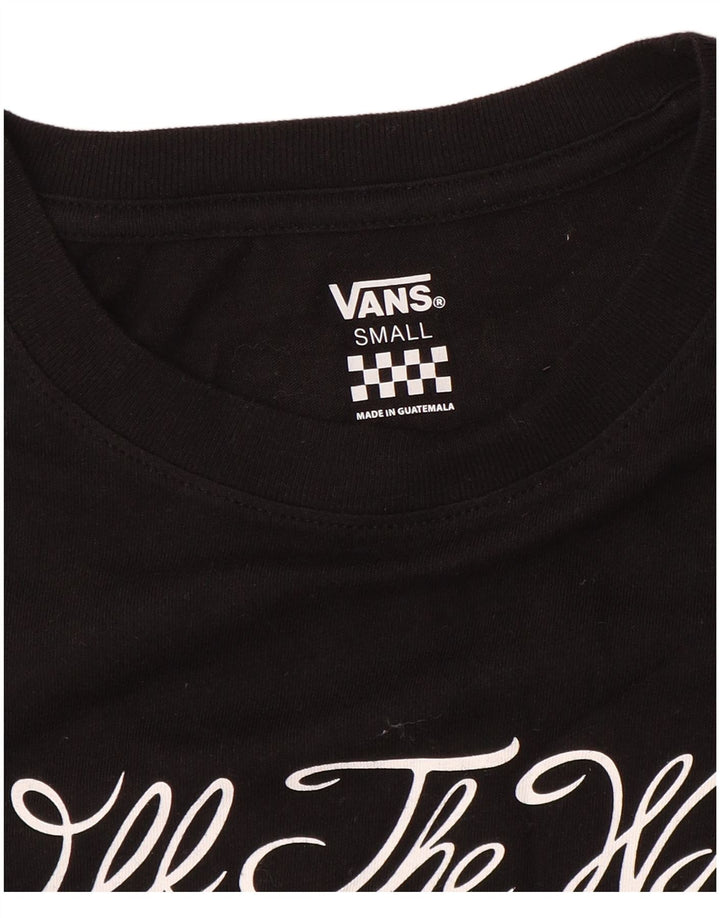 Top grafico da donna a maniche lunghe VANS UK 10 piccolo nero