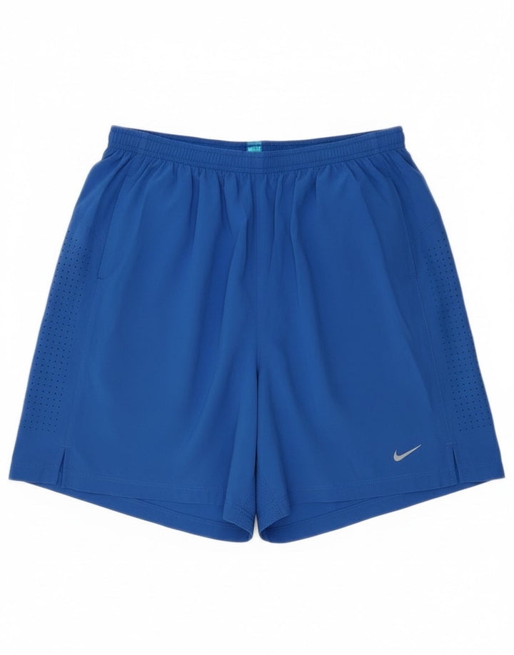 Pantaloncini sportivi Nike Dri Fit da uomo di colore blu medio